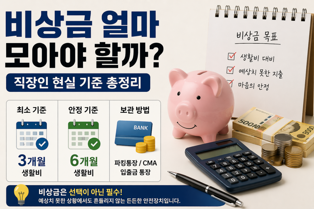 비상금 얼마 모아야 할까