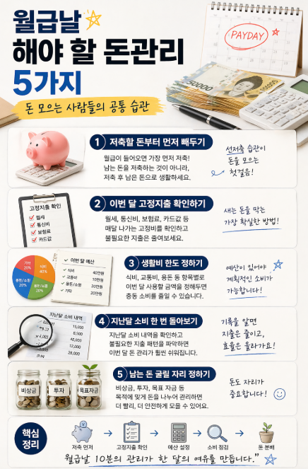 월급날 해야 할 돈관리