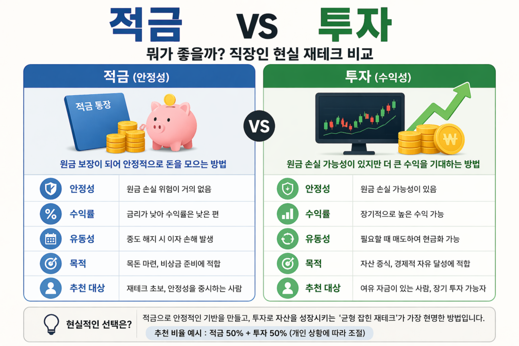 적금 vs 투자 비교